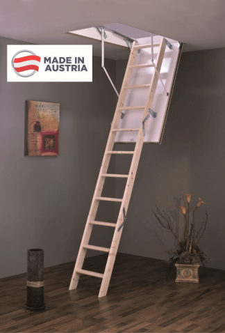 Drvene tavanske stepenice Praktik 60 x 120 cm