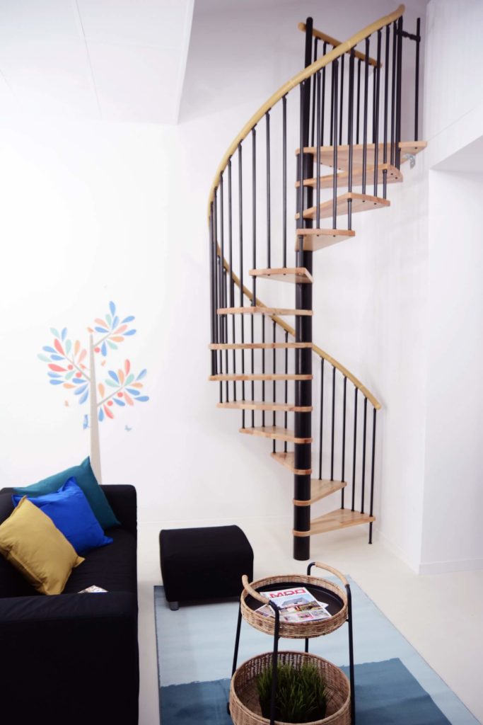 Kružne unutrašnje stepenice - Spiral Decor (crna boja) - Slika 4