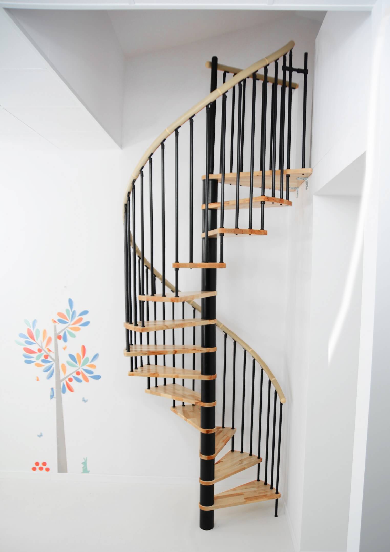 Kružne unutrašnje stepenice - Spiral Decor (crna boja)